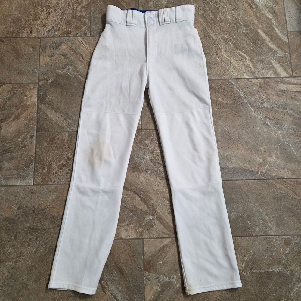 Mizuno Performance Mens Small White Baseball Pants Double Knee